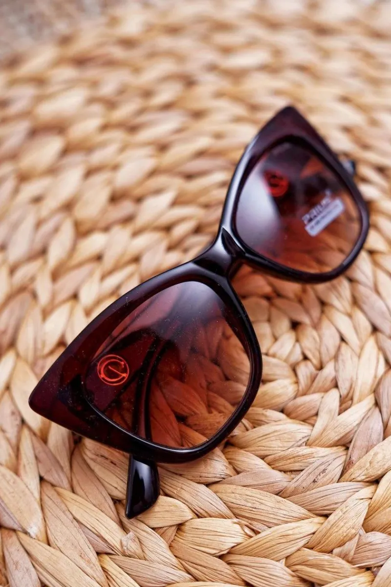 New PRIUS Okulary Przeciwsłoneczne PR-V24 Brązowe