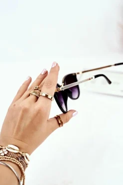 PRIUS Okulary Przeciwsłoneczne PR-V70 Czarne Gradient