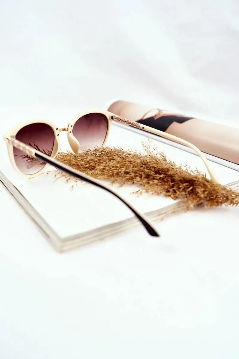 Okulary>PRIUS Okulary Przeciwsłoneczne PR-V68 Czarne Beż Gradient