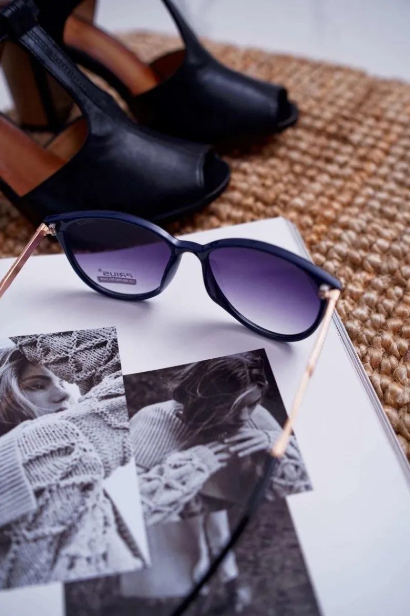 Hot Okulary Przeciwsłoneczne PR-V33 Granatowe Okulary