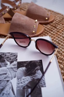 Discount Okulary Przeciwsłoneczne PR-V06 Brązowe Okulary