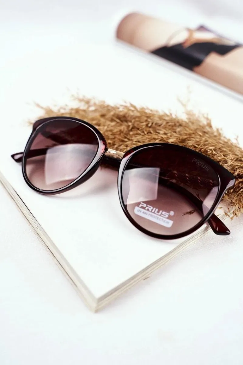 Okulary>PRIUS Okulary Przeciwsłoneczne PR-V68 Brązowe Gradient