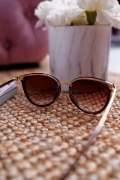 Online PRIUS Okulary Przeciwsłoneczne KRE-08 Brązowe Transparentny Środek