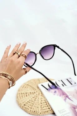 Okulary>PRIUS Okulary Przeciwsłoneczne PR-V33/2 Czarne Różowy Gradient