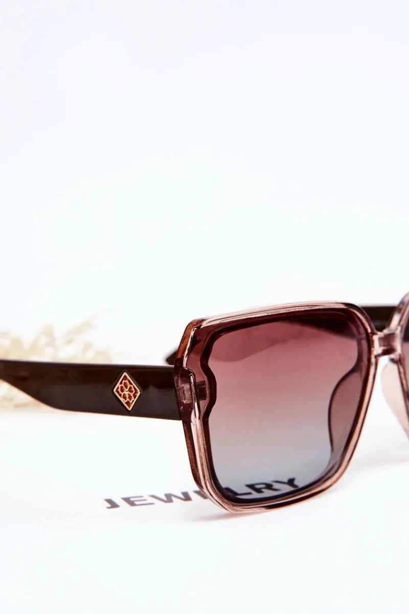 Sale PRIUS Okulary Przeciwsłoneczne Polaryzacyjne V222 Brązowe