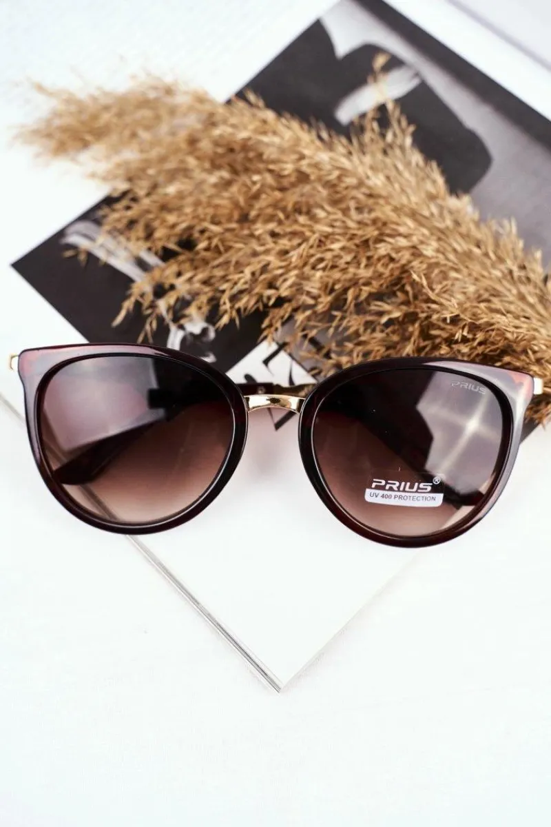 New Okulary Przeciwsłoneczne PR-V70 Brązowe Gradient Okulary
