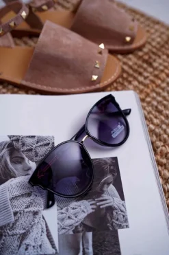 New Okulary Przeciwsłoneczne PR-V06 Czarne Okulary