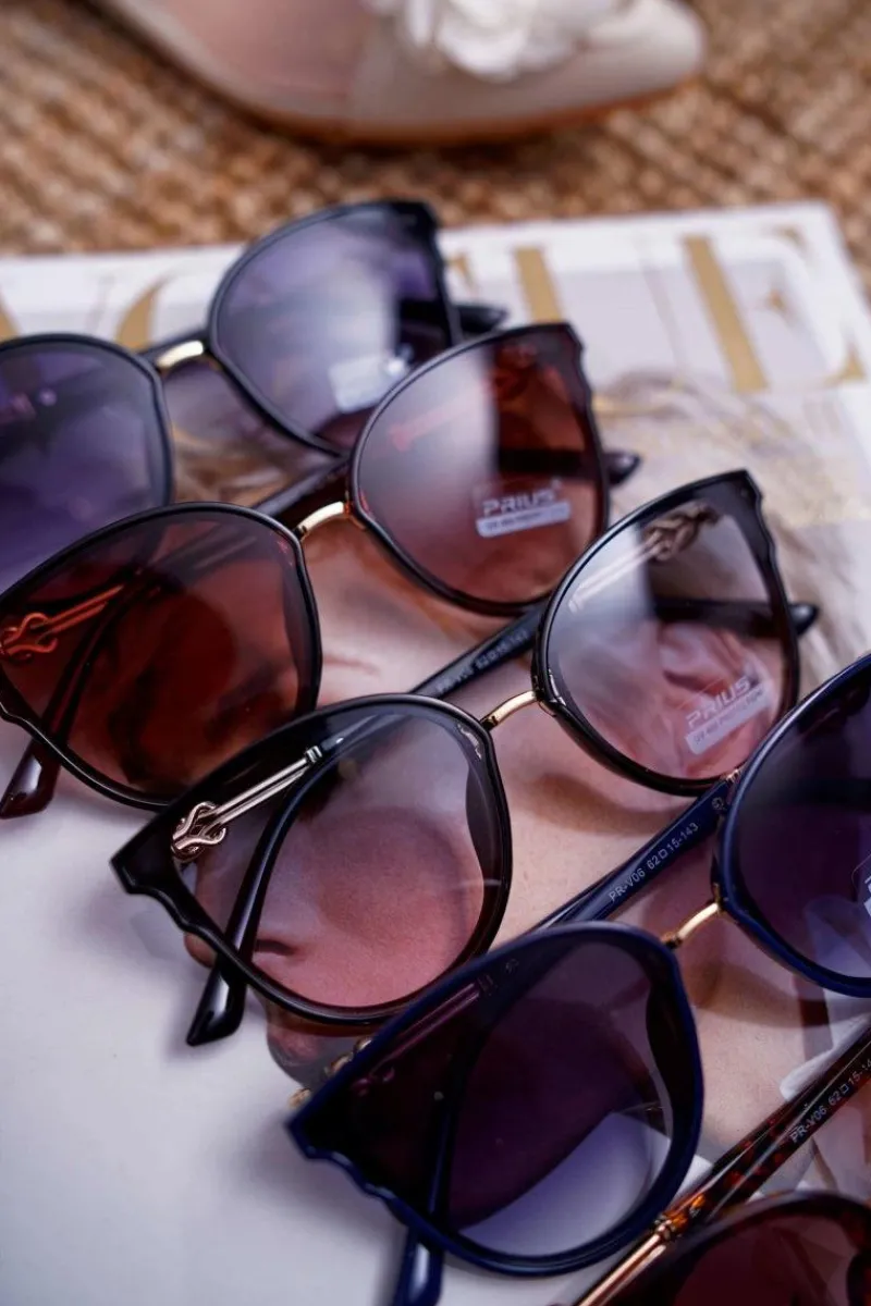 New Okulary Przeciwsłoneczne PR-V06 Czarne Okulary