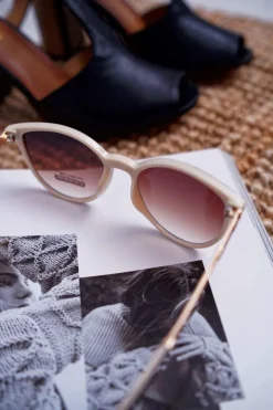 Outlet PRIUS Okulary Przeciwsłoneczne PR-V41 Beżowe