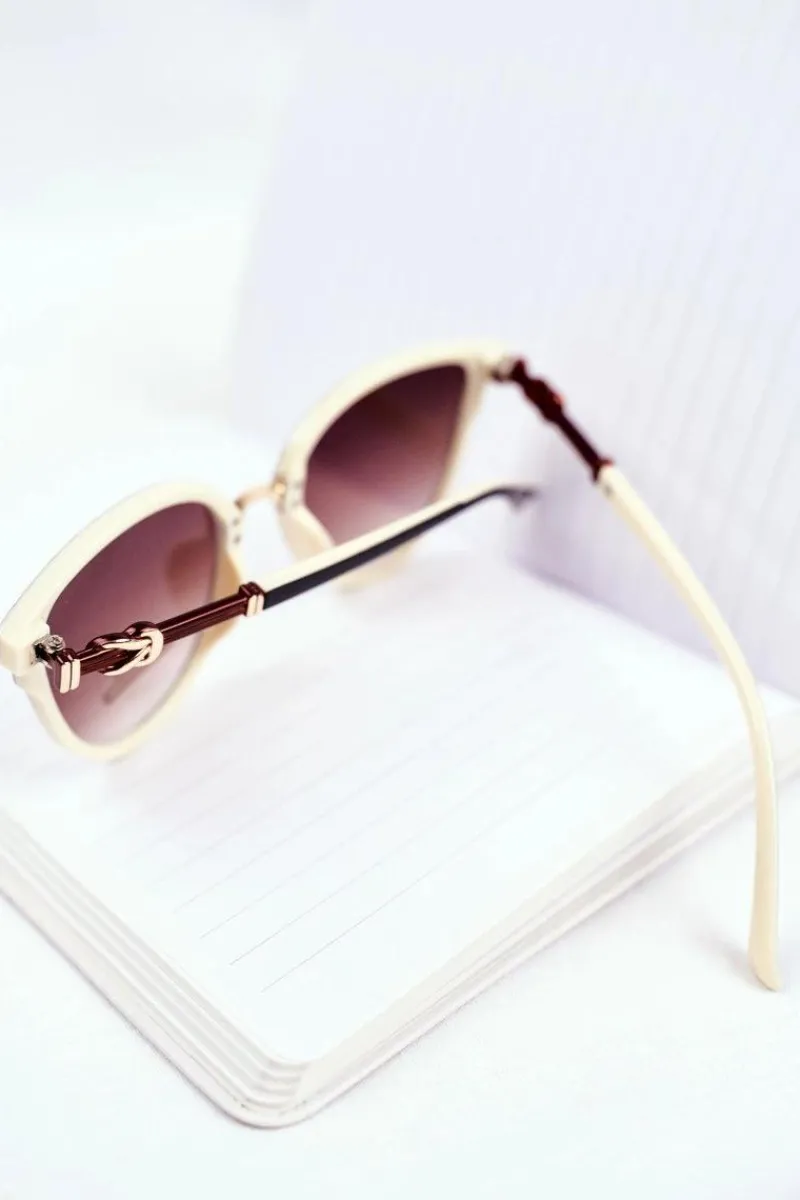 Okulary>PRIUS Okulary Przeciwsłoneczne PR-V33/2 Brążowe Beż Gradient