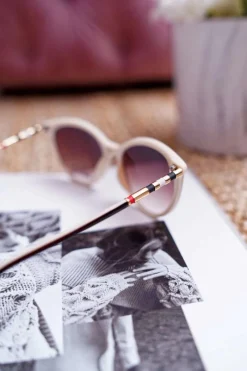 Hot PRIUS Okulary Przeciwsłoneczne PR-V13 Czarno Beżowe