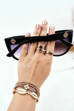 Online Okulary Przeciwsłoneczne PR-V15 Czarne Czarny Gradient Okulary