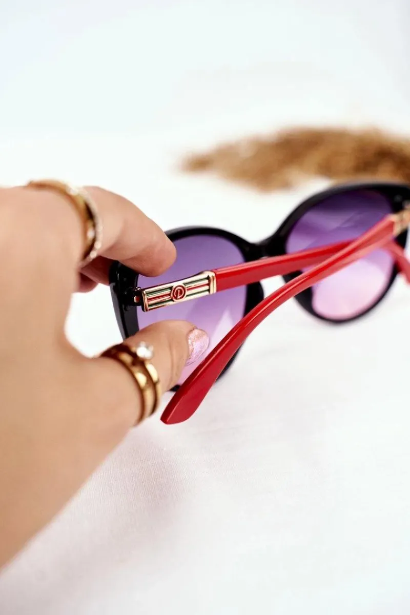 Outlet Okulary Przeciwsłoneczne PR-V69 Czarne Różowy Gradient Okulary