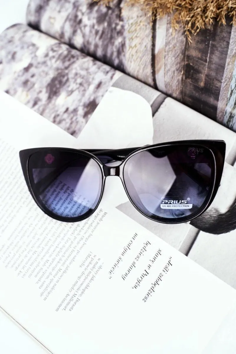 Discount PRIUS Okulary Przeciwsłoneczne PR-V15 Czarne Niebieski Gradient