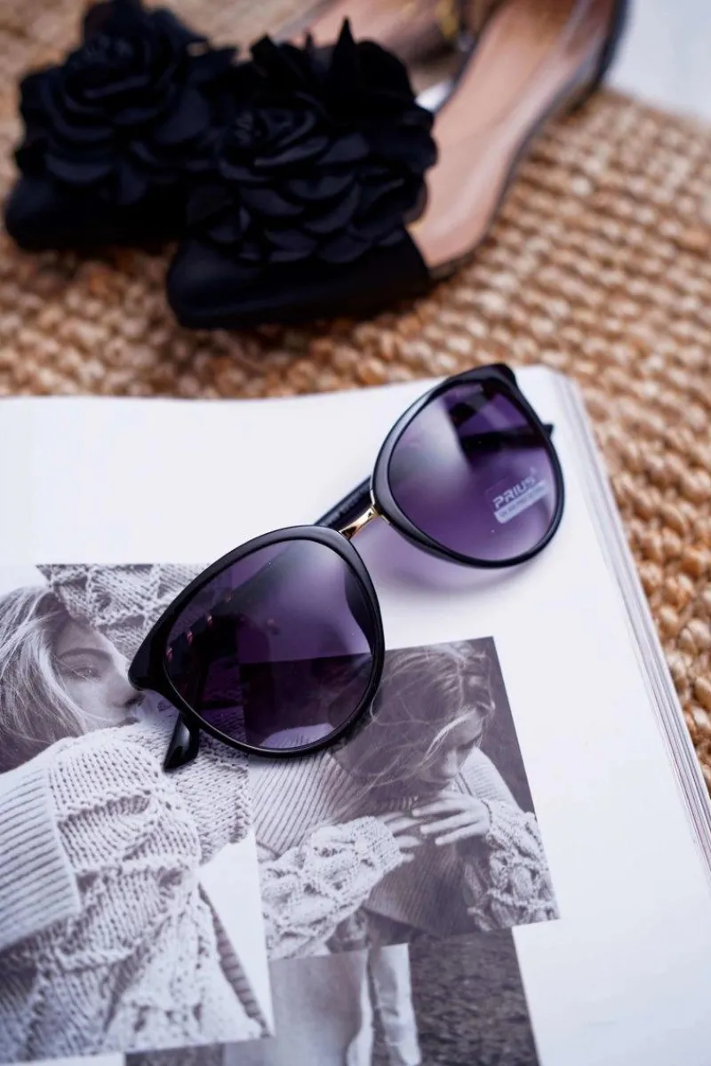 Sale Okulary Przeciwsłoneczne PR-V09 Czarne Okulary