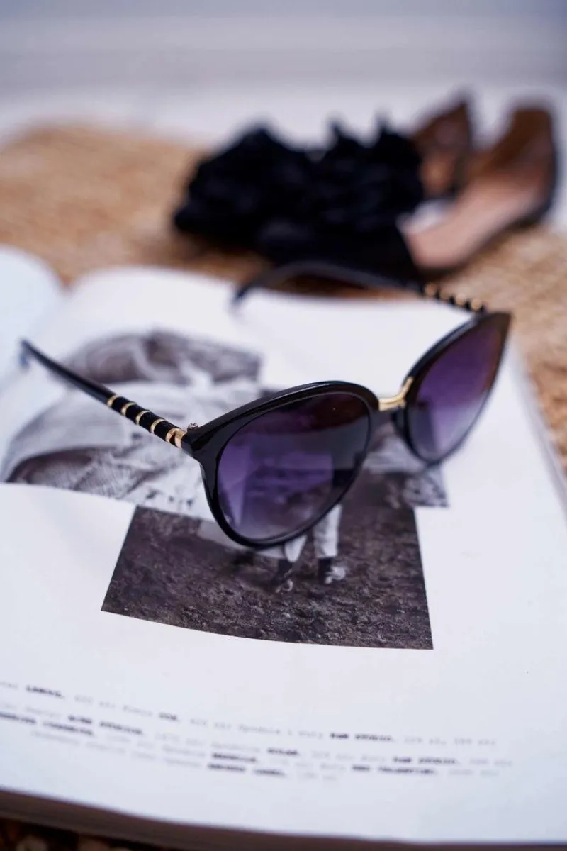 Sale Okulary Przeciwsłoneczne PR-V09 Czarne Okulary