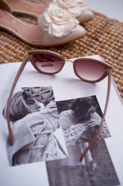 Sale Okulary Przeciwsłoneczne PR-V36 Beżowe Okulary