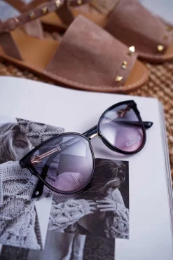 Okulary Przeciwsłoneczne Transparentne PR-V06 Czarne Okulary