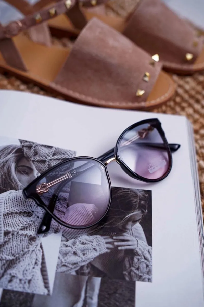 Okulary Przeciwsłoneczne Transparentne PR-V06 Czarne Okulary