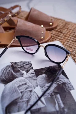 Okulary Przeciwsłoneczne Transparentne PR-V06 Czarne Okulary