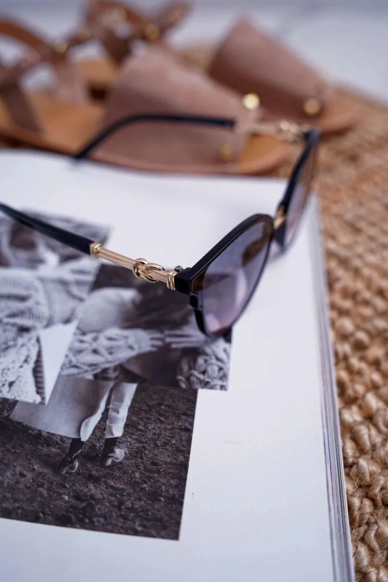 Okulary Przeciwsłoneczne Transparentne PR-V06 Czarne Okulary