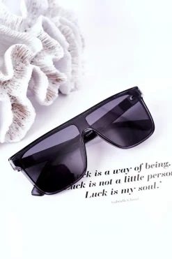 Sale Okulary Przeciwsłoneczne Typu Shield VINCENT Szare Okulary