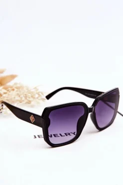 Outlet PRIUS Okulary Przeciwsłoneczne UV400 V222 Czarne