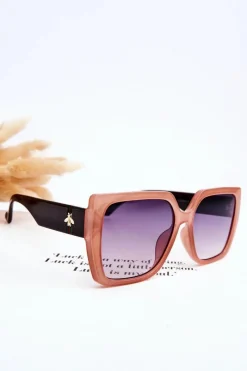 Okulary>Boto Okulary Przeciwsłoneczne V130041X Czarno-Różowe