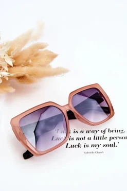 Okulary>Boto Okulary Przeciwsłoneczne V130041X Czarno-Różowe