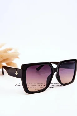 Okulary>Boto Okulary Przeciwsłoneczne V130041X Czarne Gradient Fioletowo-Pomarańczowy