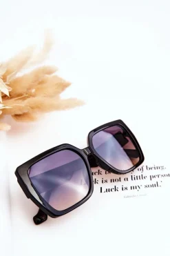 Okulary>Boto Okulary Przeciwsłoneczne V130041X Czarne Gradient Fioletowo-Pomarańczowy