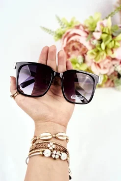 Okulary>PRIUS Okulary Przeciwsłoneczne Złote PR-V43 Czarny Gradient