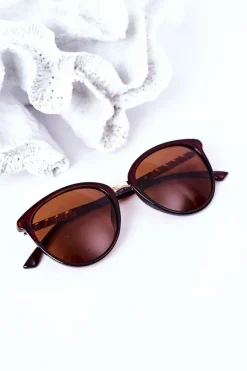 Discount Okulary Przeciwsłoneczne Z Polaryzacją Brązowe Okulary