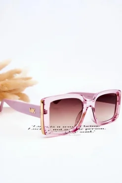 Discount Okulary Przeciwsłoneczne Z Ozdobą M2366 Fioletowe Okulary