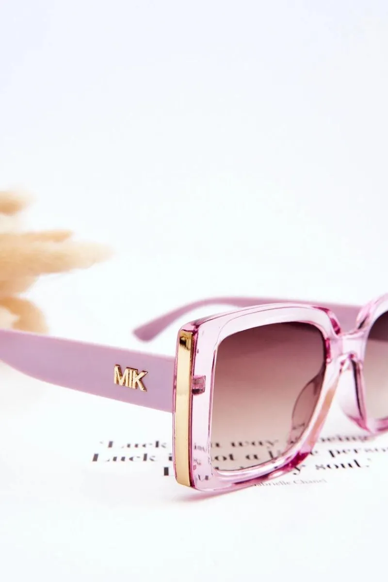 Discount Okulary Przeciwsłoneczne Z Ozdobą M2366 Fioletowe Okulary