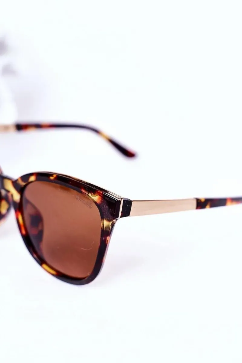 Okulary>Boto Okulary Przeciwsłoneczne Z Polaryzacją Marmurkowe Brązowe