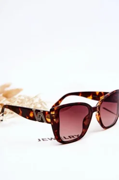 New PRIUS Okulary Przeciwsłoneczne Z Ozdobą UV400 V202 Leopard