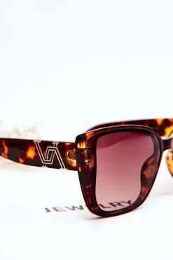 New PRIUS Okulary Przeciwsłoneczne Z Ozdobą UV400 V202 Leopard