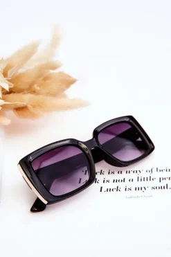 Outlet Boto Okulary Przeciwsłoneczne Z Ozdobą M2366 Czarne Gradient Fioletowy