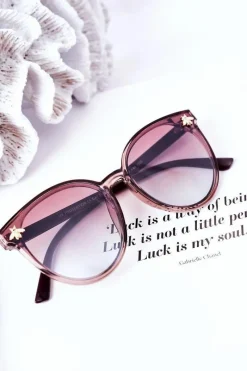 Okulary>Boto Okulary Przeciwsłoneczne Z Muchą Brązowe Ombre