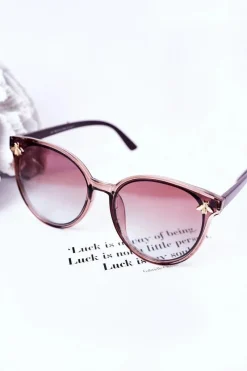 Okulary>Boto Okulary Przeciwsłoneczne Z Muchą Brązowe Ombre