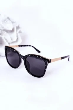 Hot Okulary Przeciwsłoneczne Z Polaryzacją Marmurkowe Czarne Okulary