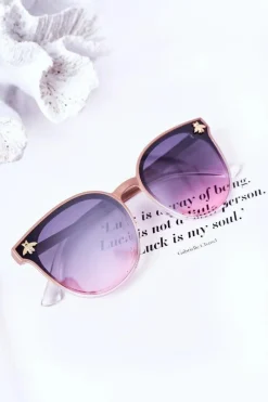 New Boto Okulary Przeciwsłoneczne Z Muchą Nude Z Różowym Ombre