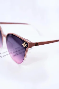 New Boto Okulary Przeciwsłoneczne Z Muchą Nude Z Różowym Ombre