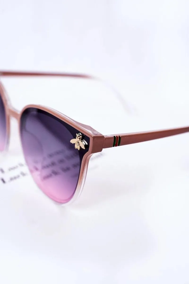 New Boto Okulary Przeciwsłoneczne Z Muchą Nude Z Różowym Ombre