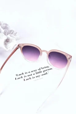 New Boto Okulary Przeciwsłoneczne Z Muchą Nude Z Różowym Ombre