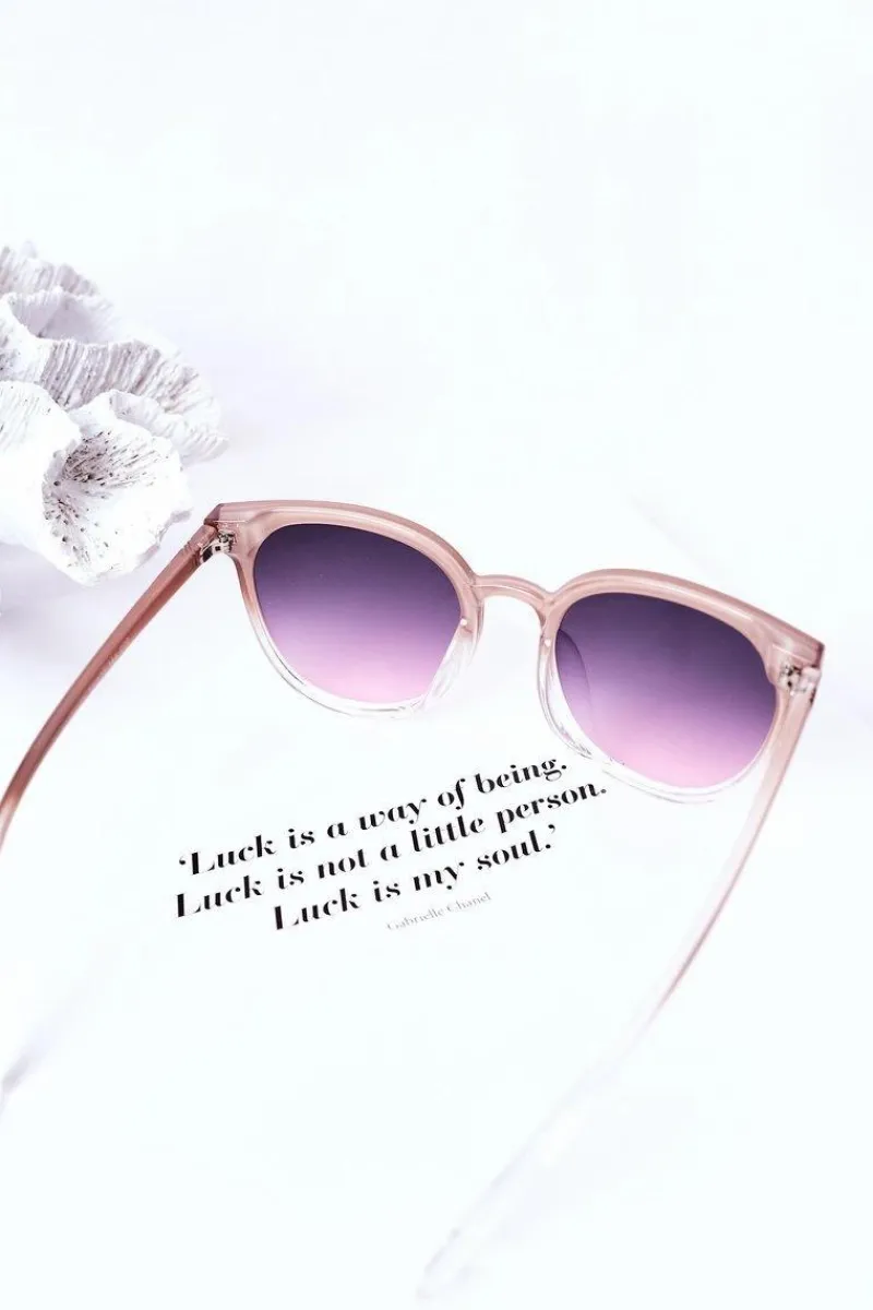 New Boto Okulary Przeciwsłoneczne Z Muchą Nude Z Różowym Ombre