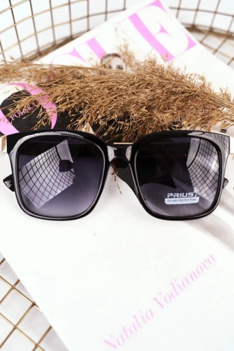 Online Okulary Przeciwsłoneczne Złote PR-V43 Czarny Zielony Gradient Okulary