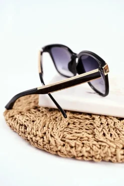 Online Okulary Przeciwsłoneczne Złote PR-V43 Czarny Zielony Gradient Okulary