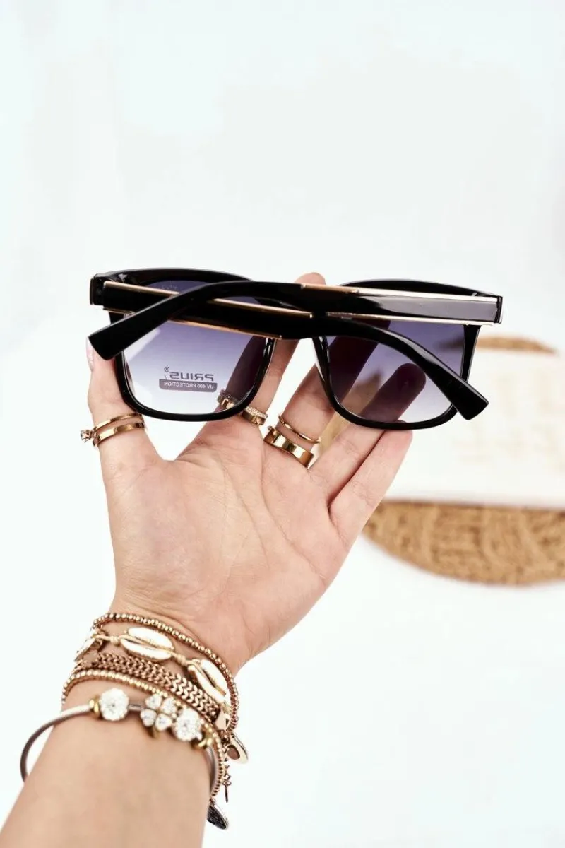 Online Okulary Przeciwsłoneczne Złote PR-V43 Czarny Zielony Gradient Okulary